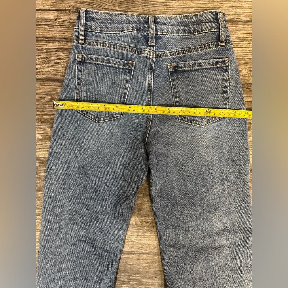 Art Class Blue Distressed Straight Leg Jeans - Picture 5 of 11